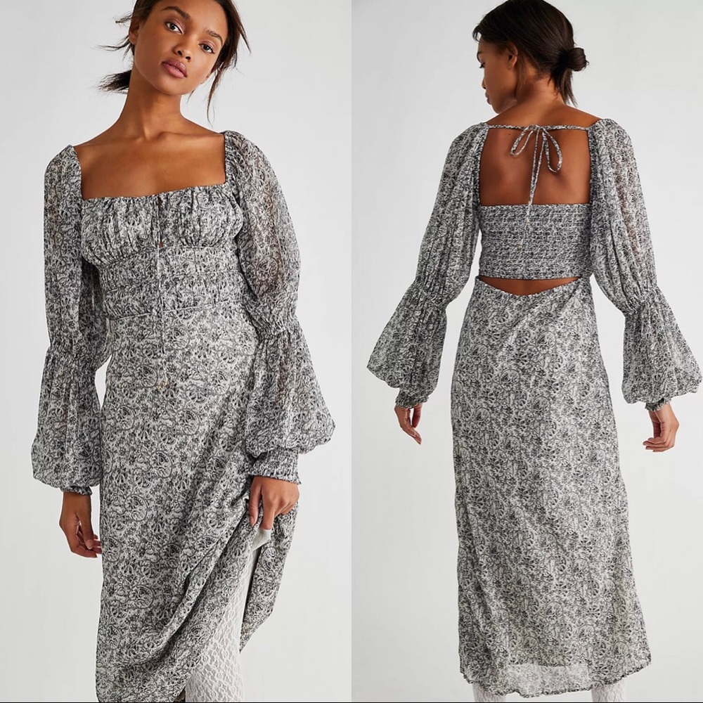 Free People Glow Up Midi Dress - Picture 1 of 10